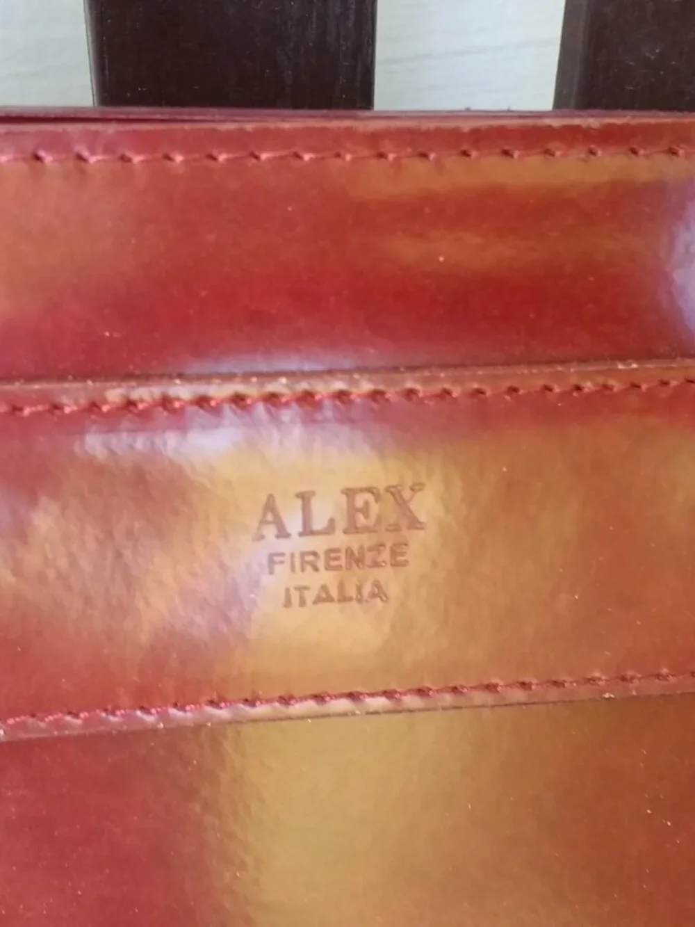 Alex Florenze Italian hand made leather briefcase